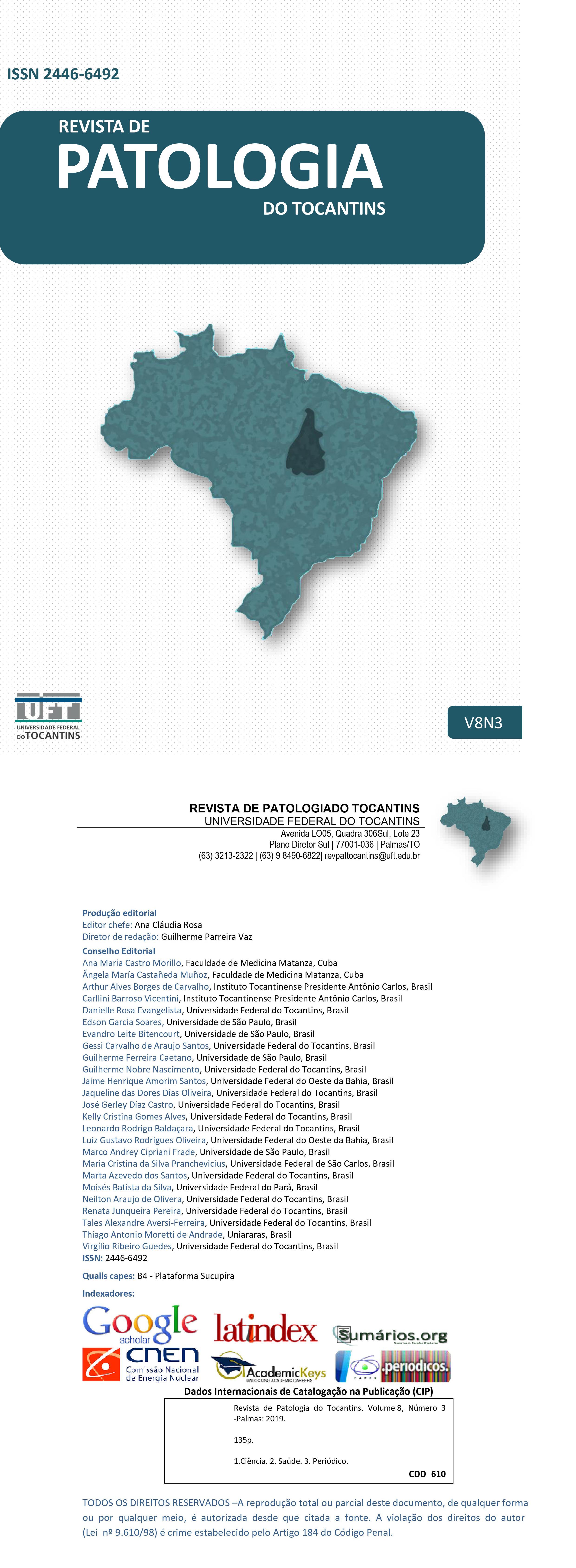 					Visualizar v. 8 n. 3 (2021): Revista de Patologia do Tocantins
				