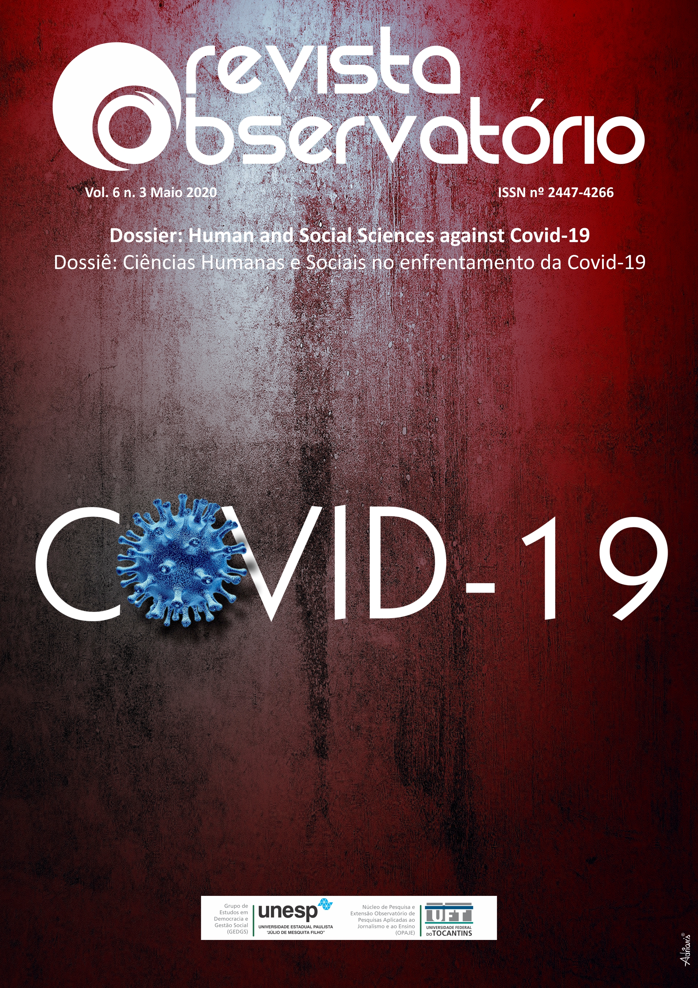 					Visualizar v. 6 n. 3 (2020): v. 6 n. 3 (2020): Human and Social Sciences against Covid-19 / Ciências Humanas e Sociais no enfrentamento da COVID-19
				