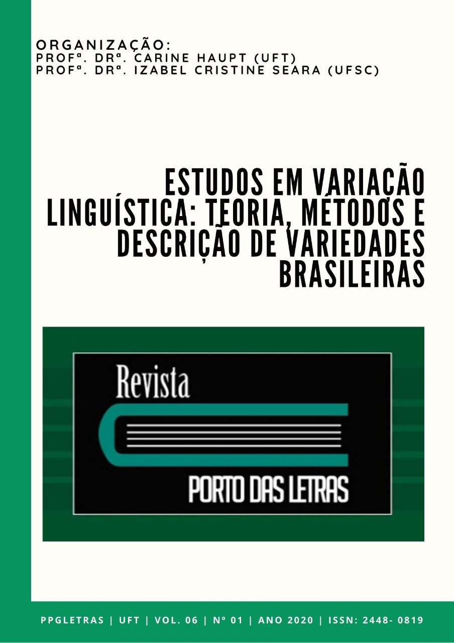 					Visualizar v. 6 n. 1 (2020): Estudos em variação linguística: teoria, métodos e descrição de variedades brasileiras
				