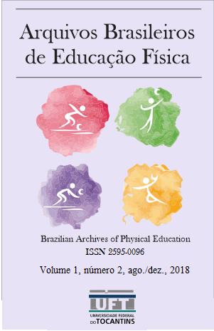 					Visualizar v. 1 n. 2 (2018): Arquivos Brasileiros de Educação Física, v. 1, n. 2, ago./dez., 2018
				