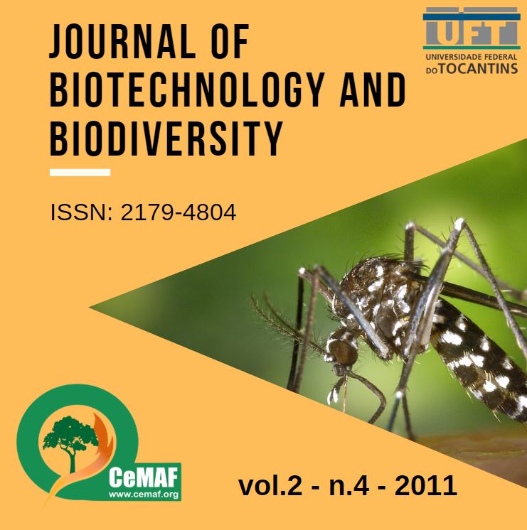 					Visualizar v. 2 n. 4 (2011): Journal of Biotechnology and Biodiversity
				