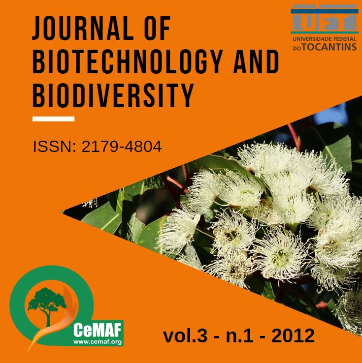 					Visualizar v. 3 n. 1 (2012): Journal of Biotechnology and Biodiversity
				