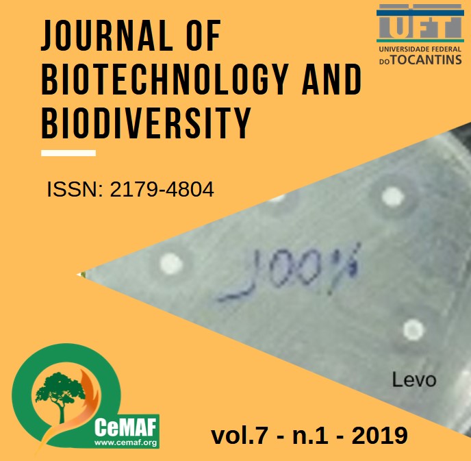 					Visualizar v. 7 n. 1 (2019): Journal of Biotechnology and Biodiversity
				