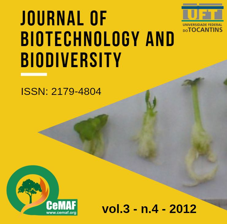 					Visualizar v. 3 n. 4 (2012): Journal of Biotechnology and Biodiversity
				