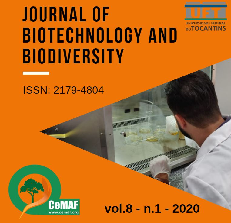 					Visualizar v. 8 n. 1 (2020): Journal of Biotechnology and Biodiversity
				